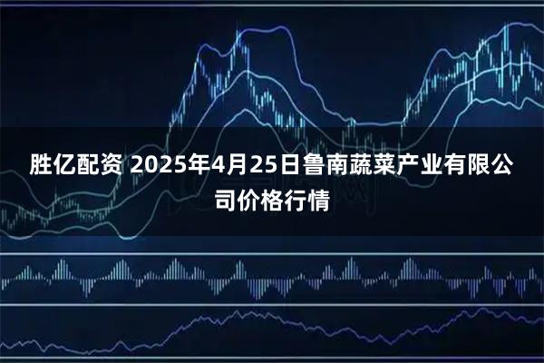 胜亿配资 2025年4月25日鲁南蔬菜产业有限公司价格行情